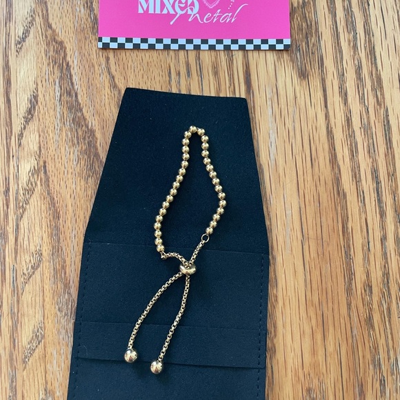 Gold Beaded Bracelet - Picture 1 of 2
